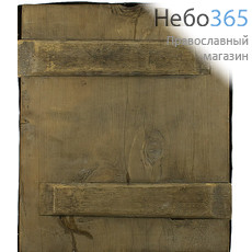 Господь Вседержитель. Икона писаная (Кж) 27х31, в ризе 19 века, новое письмо на старой доске, фото 2 