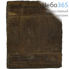  Коронование Богородицы. Икона писаная (Кж) 30х37, в медной посеребренной ризе 19 века, новое письмо на старой доске, фото 3 