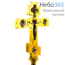  Крест напрестольный металлический, позолота № 8-2, комбинированный, 3380020, фото 2 