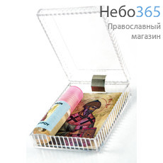  Набор из ламинированной иконы и освященного ароматного масла в пластиковой коробочке, в ассортимент, фото 4 