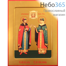 Фото: Петр и Феврония благоверные кнн., икона (арт.406)