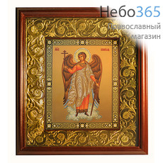  Икона в киоте 17х21, со стразами , киот с басмой Ангел Хранитель, фото 1 