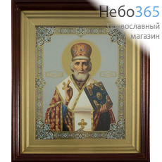  Икона в киоте 18х24, под стеклом Николай Чудотворец, святитель, фото 1 