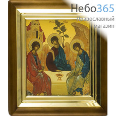  Икона в киоте 15х18, багет дерево Святая Троица, фото 1 