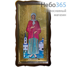  Икона в киоте 60х120, фигурный киот, конгрев, багет, под стеклом Ксения Петербургская, блаженная, фото 1 