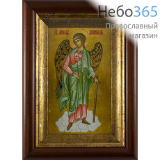  Икона в киоте 14,5х19, холст, деревянный багет Ангел Хранитель, фото 1 