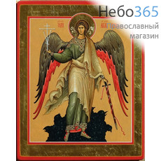  ...Икона на дереве 27х34х1,5 см, цветная печать, ручная доработка (ТЗВ) Ангел Хранитель (ростовой), фото 1 