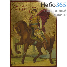  Икона на дереве (Аф) B1 10х15, ручное золочение Исидор Хиосский, мученик, фото 1 