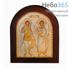  Икона в ризе EK4-ХАG 15х19, позолота, шелкография, на деревянной основе Архангелы Михаил и Гавриил, фото 1 