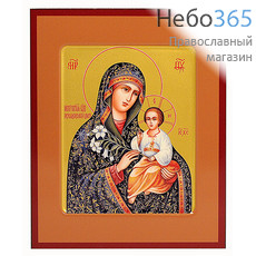  Икона на дереве (Дан) 17х21, ультрафиолетовая печать, золотой фон, с ковчегом Божией Матери Неувядаемый Цвет, фото 1 