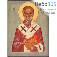  Икона на дереве (Мо) 30х40, копии старинных и современных икон, в коробке Николай Чудотворец, святитель, фото 1 