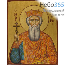  Икона на дереве (НплД-5) 20х26, полиграфия, ручное золочение Владимир, равноапостольный князь, фото 1 