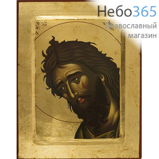  Икона на дереве B 4, 18х24, ручное золочение, с ковчегом Иоанн Креститель, пророк, фото 1 