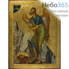  Икона на дереве B 12, 36х46, ручное золочение, с ковчегом Иоанн Креститель (Ангел пустыни), пророк (3029), фото 1 