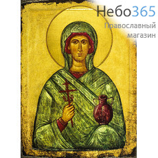  Икона на дереве (Тих) 8-12х12, печать на левкасе, золочение Анастасия Узорешительница, великомученица (АУ-01), фото 1 