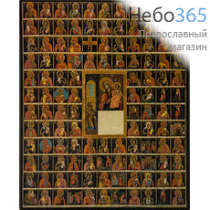  Икона на дереве (Су) 20х25, полиграфия, копии старинных и современных икон Собор Богородичных икон (222), фото 1 