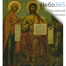  Икона на дереве 20х25 см, печать на холсте, копии старинных и современных икон (Су) Деисус (2), фото 1 