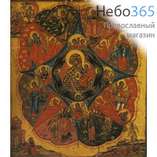  Икона на дереве 30х35-42 см, печать на холсте, копии старинных и современных икон (Су) икона Божией Матери Неопалимая Купина (1), фото 1 