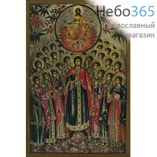  Икона на дереве 30х35-42, печать на холсте, копии старинных и современных икон Собор Архангела Михаила, фото 1 