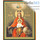  Икона на оргалите (Нк) 10х12, золотое и серебряное тиснение Божией Матери Державная, фото 1 