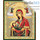  Икона на оргалите (Нк) 10х12, золотое и серебряное тиснение Божией Матери Млекопитательница, фото 1 