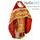 Облачение иерейское, красное, 90/150 греческая парча Амфора, оплечье бархатное, с иконой, греческий галун, фото 1 