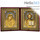  Складень бархатный 50х32 см, двойной, с иконой Спасителя и Казанской иконой Божией Матери (17х24 см), с багетной рамой (1724Б27-К12), фото 1 
