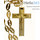  Крест наперсный протоиерейский №58, латунный, с позолотой, высотой 10 см, с цепью, 2.10.0007лп/46лп, 2.7.0246лп, фото 1 