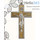  Крест наперсный протоиерейский №61, латунный, с посеребрением и фрагментарной позолотой, выс.12 см, с цепью, 2.10.0175лф/69л, 2.7.0269л, фото 1 