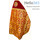  Облачение иерейское, красное, 90/150 греческая парча Амфора, оплечье бархатное, с иконой, греческий галун, фото 2 