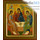  Святая Троица. Икона писаная 27х31х3,8, цветной фон, золотые нимбы, с ковчегом, фото 1 