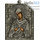  Семистрельная икона Божией Матери. Икона писаная (Гн) 13,5х17,5, в посеребренной ризе (№119), фото 1 