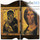  Спаситель и Владимирская икона Божией Матери. Складень-диптих деревянный 36х35 см, фигурный, фото 1 