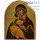  Венчальная пара: Господь Вседержитель, Божией Матери икона Владимирская. Иконы писаные 13х16, золотой фон, арочная, без ковчега, фото 3 