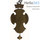  Крест наперсный протоиерейский деревянный секирообразный, из дуба, с предстоящими, на деревянной цепочке, выс. 16 см, машин. резьба, руч. довод, фото 2 