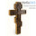  Крест деревянный восьмиконечный, из березы, с резной вклейкой из левкаса под лаком, 41 х 25 см, фото 2 