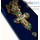  Крест наперсный протоиерейский наградной с короной, подвеской. № 66 Латунь, позолота, стразы, эмалевая вставка с принтом, с цепью, 2.10.0180лп-2/1лп, 2.7.0201лп, фото 2 