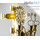  Трехсвечник пасхальный латунный : восьмиконечный крест, пасх. яйцо, литая икона Воскресение, держатели свечей с пружинами, высотой 30 см, № 19, фото 2 