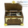  Ящик крестильный деревянный, с боковыми накладками: 2 флакона, 2 стрючца, губка, складные ножницы, 6,5 х 11,5 х 8,5 см, фото 3 