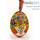  Яйцо пасхальное деревянное подвесное, "Матрешка", с акриловой ручной росписью, высотой 7 см, разноцветные девочка с вербой,в ассортименте, фото 1 