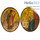  Благовещение Пресвятой Богородицы. Иконы писаные 35,5х45 см, овальные, без ковчега, 19 век (2 иконы) (Фр), фото 1 