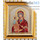  Икона в раме 13х15 см, полиграфия, золотое и серебряное тиснение, цветной фон, пластиковый багет, под стеклом (Су) икона Божией Матери Троеручица, фото 1 