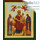 Икона на дереве 7х8 см, 6х9 см, полиграфия, золотое и серебряное тиснение, в индивидуальной упаковке (Т) икона Божией Матери Экономисса (Домостроительница) (173), фото 1 