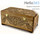  Мощевик- ковчег деревянный , прямоугольный, из липы, со стеклом, абрамцево- кудринская резьба, фото 1 