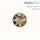  Мощевик врезной круглый , внешний диаметр 25 мм, латунь, окно из пластика, стразы Сваровски, разного цвета, в ассортименте цвет камней прозрачный, оттенок "Бриллиантовый", фото 1 