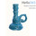  Подсвечник керамический "Вьюн витой", с ручкой, цвета в ассортименте, высотой 8 см (в уп.- 10 шт.)РРР голубой, фото 1 