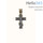  Крест нательный металлический взрослый, двухцветный, высотой 3,5 см, с цельным ушком, восьмиконечный (в уп.- 5 шт.), фото 1 