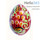  Яйцо пасхальное деревянное с ручной росписью, высотой 6-7 см, цвета в ассортименте (в уп.- 5 шт.), фото 1 
