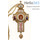  Крест наперсный № 91, протоиерейский, латунь, позолота, с деколью, с цепью, 2.10.0409лп-2/1лп, 2.7.0201лп (6061310), фото 1 