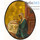  Благовещение Пресвятой Богородицы. Иконы писаные 35,5х45 см, овальные, без ковчега, 19 век (2 иконы) (Фр), фото 3 